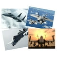 thumbnail image 4 of Military SR-71 Blackbird F-15 Eagle F-16 Falcon F-18 Hornet F-22 Raptor Fighters Navy Wall Art Poster Pack of 8, 4 of 5