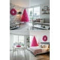 thumbnail image 3 of Perfect Holiday 6ft Canadian Pine Christmas Tree, 855 pvc branch tips with Metal Stand, Pink, 3 of 5