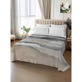 thumbnail image 2 of Grey Coastal Flat Sheets Only Queen Size, Soft Breathable Bed Top Sheets for Mattress, Summer Beach Nautical Abstract Art Luxury Bedding Flat Sheets for Home Hotel Bedroom Bed Protection, 2 of 9