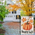 thumbnail image 6 of Happy Fall Garden Flag 12×18 Inch Double Sided Vertical Thanksgiving Yard Autumn Pumpkin Outdoor Decor DF076, 6 of 6