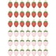 thumbnail image 1 of 48 piezas de dijes de esmalte de fresa, 2 colores, rojo y rosa, con parte trasera plana, accesorios para fresas., 1 of 4