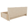 thumbnail image 7 of Bellemave Twin Size Montessori Bed with Storage Bookshelf, Wood Floor Bed Frame with High Safety Rails, Low Profile Kids Bed for Toddler Boys and Girls (Natural), 7 of 7