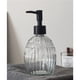thumbnail image 3 of Dispensador de jabón de vidrio transparente de 400 ml con dispensador de loción con bomba, dispensador de jabón recargable, dispensador de líquido de vidrio for jabón de manos, loción, 3 of 3