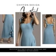 thumbnail image 3 of David’s Bridal, The Edit by DB Studio Women's Formal Ruffle Sheath Dress, Ankle Length, Chiffon, 3 of 9