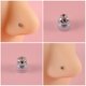 thumbnail image 2 of 1 pieza de circón no perforado corazón estrella imán pendiente Piercings imán falso oído trago cartílago labio Labret Stud nariz anillo joyería Tan Jianjun unisex, 2 of 2