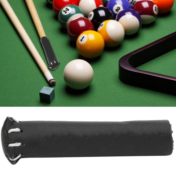 Protector de Puntas de Snooker para Tacos de Billar Fundas de Tacos de Cuero Snooker Club Cabeza Protectora Real Negro ANGGREK Otros