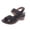 Black, variant on Women's Spring And Summer New Large Size Hollow Flower Wedges Beach Fashion Casual Beach Sandals Sandals for Women 2025 Wine 42