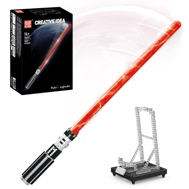 Set de Construcción Mould King 10237 Sable de Luz con Soporte y Luz LED, Juguete Definitivo para Cosplay para Adultos y Amantes de Juegos (1627 Piezas)
