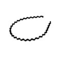 thumbnail image 2 of Diadema Minnieouse de Metal Ondulado Grosor Negro Unisex Estilo Simple Flexible AP008943-17B, 2 of 6