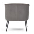thumbnail image 6 of Adore Decor Rani Modern Velvet Accent Chair in Gray, 6 of 12