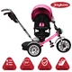 thumbnail image 3 of Triciclo para Niños JOYKOO Reclinable Giratorio 360 Rosa, 3 of 8