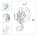 thumbnail image 4 of Ganchos de Ventosa VIS'V Transparentes Resistentes y Reutilizables en Set de 6 Unidades, 4 of 8