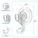 thumbnail image 4 of Ganchos de Ventosa VIS'V Transparentes Resistentes y Reutilizables en Set de 6 Unidades, 4 of 8