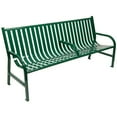thumbnail image 4 of Witt Outdoor Slatted Metal Bench, 4 of 6