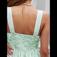 thumbnail image 4 of Camisetas Sin Mangas para Mujer, Blusas de Verano A con Fruncido, Camisetas Sin Mangas con Cuello Cuadrado, Camisa Babydoll Verde L, 4 of 9