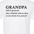 thumbnail image 4 of Inktastic Grandparents Day Grandpa Like a Dad but with No Rules T-Shirt, 4 of 5