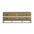 Mainstays Industrial TV Stand for TVs up to 70", Canyon Walnut Finish