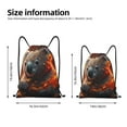 thumbnail image 2 of Daiia Cute Maple Leaf Koala Pattern Drawstring Backpack, Gym Bag, Lightweight Backpack, Water-Resistant Bag Travel Sports Backpack, Fitness Bag, Yoga Bag-Small, 2 of 6