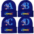 thumbnail image 2 of Gorros de punto Sonics para niños y niñas, gorros de algodón para invierno, para exteriores, bonitos gorros de lana, dibujos animados de anime para estudiantes, regalo de cumpleaños para niños, 2 of 5