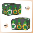 thumbnail image 2 of KLL Spring St Patrick’S Day Irish Gnomes Print 4 Slice Toaster Dust Covers Kitchen Small Appliance Cover with 2 Pockets,Can hold Jam Spreader Knife & Toaster Tongs (12.4 x 10.6 x 8.2), 2 of 6