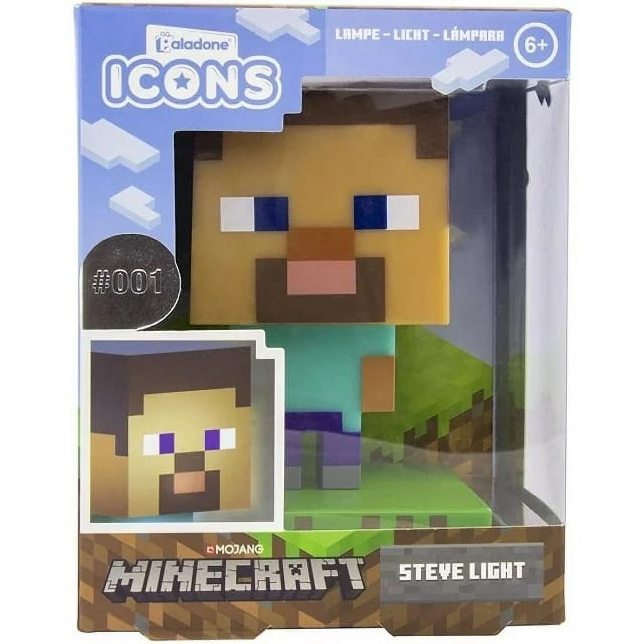 Paladone Minecraft Icon Steve LED Night Light