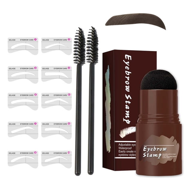 FSTDelivery Produits de Soins Personnels et de Beauté Offres! Kit de Sourcils et de Modelage pour Sourcils, Kit de Sourcils avec 10 Styles de Pochoirs à Sourcils Réutilisables, Cadeaux de Noël Anniversaire pour Femmes, en Solde