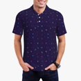 thumbnail image 1 of Saiise Polo de Golf pour Hommes à Imprimé de Symboles Mathématiques, Évacuation de l'Humidité, Séchage Rapide, Polo de Performance à Imprimé pour Hommes - Grand, 1 of 6