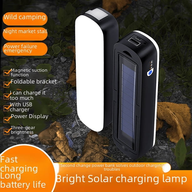 Luz de Camping al aire libre, luz de emergencia USB, tienda multifuncional, luz LED recargable Solar, luces de Camping
