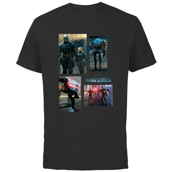 Star Wars The Mandalorian Season 3 Droid Revolt Concept Art - Short Sleeve Cotton T-Shirt for Adults - Customized-Black