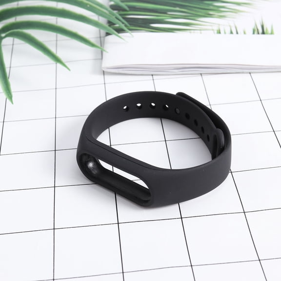 NUOLUX Replacement Smartwatch Band for Daily Wear, Compatible with Smart Wristbands, Black, 1 Piece