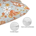 thumbnail image 3 of Yiaed Retro Floral Butterfly Print Brushed Microfiber Envelope Pillowcases, Standard,Envelope Closure Pillow Cases(No pillow core)-14"x20", 3 of 6