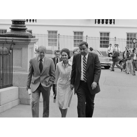 President Jimmy Carter With His Close Friend Georgia Banker Bert Lance And His Wife Labelle. Lance Was Forced To Resign