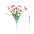 thumbnail image 5 of ddioayh Artificial Flowers 7 Fork Realistic Pansy Bouquet for Home Decor Wedding Party Decoration Durable Faux Floral Arrangement, 5 of 5