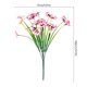 thumbnail image 3 of Artificial Flowers Bouquet Forked Spring Grass Pansy Daisy Stem Plastic Silk Faux Flower 7 Forks 1 Pc Blue Pink White Red Purple Yellow Home Wedding Decor, 3 of 5