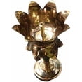 thumbnail image 3 of Brass Elegent Lotus Design Oil Lamp/Diya/Deep/Deepak With Stand (Approx. 12 cm Tall, Set of 2) Akhand Diya, 3 of 4