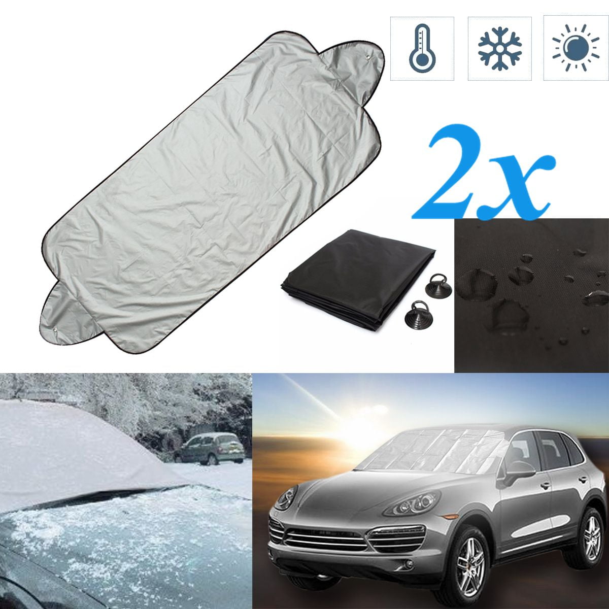 JMIA Shadow The Hedgehog Car Front Windshield Snow Cover Protection of Antifreeze Sunshade Used in Most Cars and SUV 57.9 X 46.5 Inches 