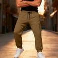 thumbnail image 4 of Mrmaere Men’s Straight Leg Multi Pocket Cargo Pants Long Leg Sturdy Fabric Practical Design Wear for Outdoor Tasks Daily Activities Brown XL, 4 of 9