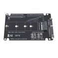 thumbnail image 1 of M.2 NGFF B Key MSATA SSD To 2.5in Serial ATA Adapter, PCB Lasting Durability Stable Transfer M.2 NGFF BKey To Serial ATA Converter  for 2230 2242 2260 2280 SSD, 1 of 7