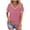 Pink, variant on VERUGU Womens Tops Short Sleeve V-Neck Shirts Summer Trendy Stripe Print T-shirts Loungewear Loose Casual Comfy Tunic Blouses for Leggings Dark Blue L
