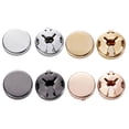 thumbnail image 4 of 1 Pair Brass Imitation Cuff Links Round Button Covers Brass Cufflinks Button Covers Cuff Links for Male Female Theme Party, 4 of 8