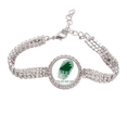 thumbnail image 1 of Gene huella Piano Pulsera de tobillera de cadena de tenis, joyería de diamantes, 1 of 3