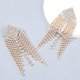 thumbnail image 4 of Pendientes Colgantes De Cristal De Araña Con Borlas Largas De Aleación Para Banquete Nupcial, Joyería De Boda, Pendientes Geométricos, Regalo Para Mujeres O Niñas seitruly  AP006637-02, 4 of 6