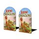 thumbnail image 1 of Jane y el Dragón Sujetalibros decorativos temáticos, tope para estantería con base antideslizante, uso dual para hogar y oficina - 2 piezas, 1 of 6
