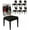 Black, variant on Chair Covers for Dining Room Set of 6,Gnome Pine Tree Xmas Ball on Gray Stretch Seat Protector Removable Washable Chairs Slipcovers for Kitchen Banquet Wedding Hotel,Winter Fir Leaves Snowflake