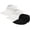 Light Ashy, variant on Helii Women Ponytail Sun Hat 3 Pack, Wide Brim Visor Crownless Breathable Elastic Polyester Cap with Twist Detail, Foldable Summer Beach Hat for Travel Running Black,One Size