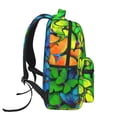 thumbnail image 2 of Horeoi Multicolored Butterflies Print Eco-Friendly Lightweight Student Backpack for School Travel - Ergonomic Padded Laptop Compartment & Multi-Pocket Design, 2 of 5
