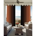 thumbnail image 4 of Orange Black Ombre Blackout Curtains 96 Inches Long for Bedroom, Modern Gradient Abstract Art Thermal Insulated Room Darkening Black Out Window Curtain Panels Grommet Drapes for Living Room, 4 of 8