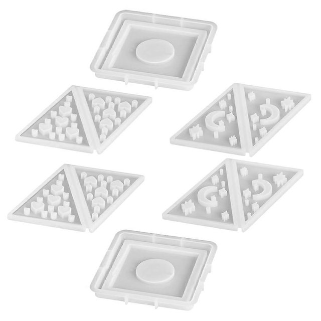 Silicone Pyramid Candle Holder Molds Reusable Moon for Resin Epoxy Casting and DIY Candle Making Stylish Home Decor and Handmade Craft Supplies