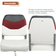 thumbnail image 3 of Seamander Fishing Boat Seats, White/Red/Dark Grey, Folding Seats, 2 Count, 3 of 6