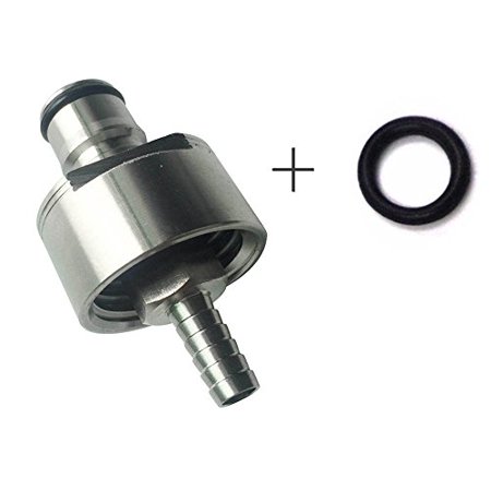 Ferroday Stainless Carbonation Cap Counter Pressure Bottle Filling With 5/16" BarbCO2 Coupling To